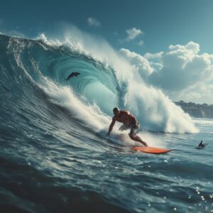 Bondi Beach – Wasser, das über Felsen bricht